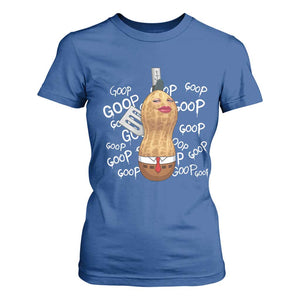 Funny Burnt Peanut Bungulator T Shirt For Women Mhmmm Goop Goop TS14 Royal Blue Print Your Wear