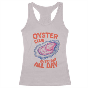 Oyster Club Racerback Tank Top Retro Summer Beach Vacation Gift TS14 Ice Gray Print Your Wear
