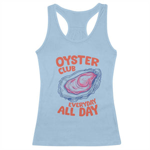Oyster Club Racerback Tank Top Retro Summer Beach Vacation Gift TS14 Light Blue Print Your Wear
