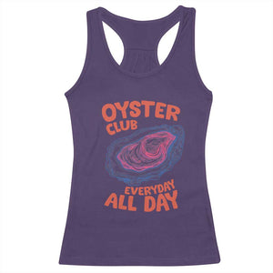Oyster Club Racerback Tank Top Retro Summer Beach Vacation Gift TS14 Purple Print Your Wear