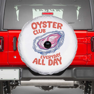Oyster Club Spare Tire Cover Retro Summer Beach Vacation Gift TS14 White Print Your Wear