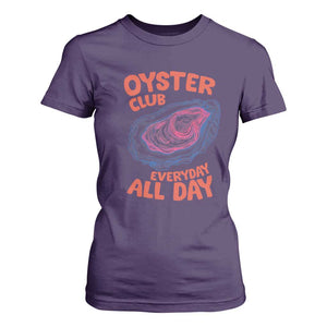 Oyster Club T Shirt For Women Retro Summer Beach Vacation Gift TS14 Purple Print Your Wear