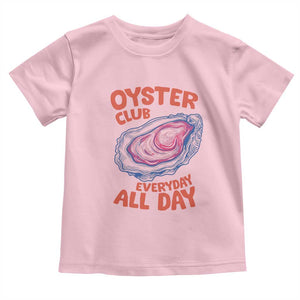 Oyster Club Toddler T Shirt Retro Summer Beach Vacation Gift TS14 Light Pink Print Your Wear