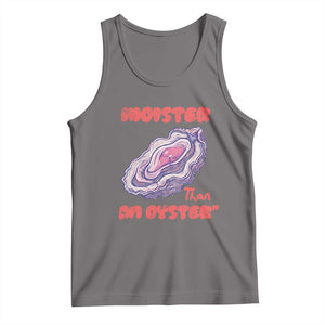 Moister Than An Oyster Tank Top Funny Inappropriate Adult Humor TS14 Deep Heather Print Your Wear