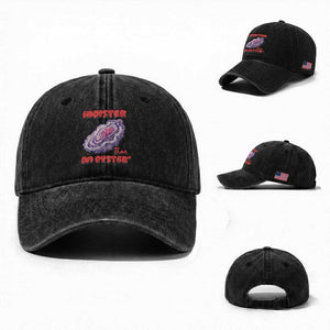 Moister Than An Oyster Washed Cotton Baseball Cap Funny Inappropriate Adult Humor TS14 Washed Cap Universal Fit Black Print Your Wear