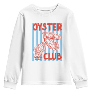 Oyster Club Youth Sweatshirt Coastal Girls Trip Beach Vacation Gift TS14 White Print Your Wear