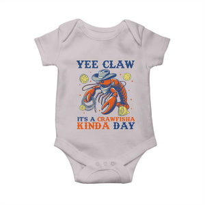Yee Claw Lobster Baby Onesie It's a Crawfish Kinda Day Summer Beach Vaction Gift TS14 Ice Gray Print Your Wear