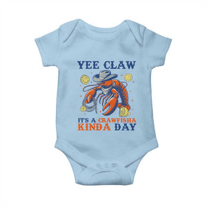 Yee Claw Lobster Baby Onesie It's a Crawfish Kinda Day Summer Beach Vaction Gift TS14 Light Blue Print Your Wear