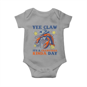 Yee Claw Lobster Baby Onesie It's a Crawfish Kinda Day Summer Beach Vaction Gift TS14 Sport Gray Print Your Wear