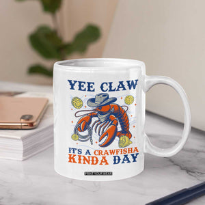 Yee Claw Lobster Coffee Mug It's a Crawfish Kinda Day Summer Beach Vaction Gift TS14 Print Your Wear