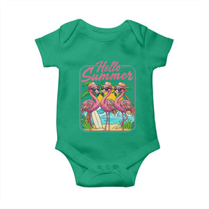 Summer Flamingo Pink Baby Onesie Tropical Palm Tree Beach Vacation TS14 Irish Green Print Your Wear
