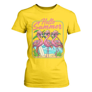 Summer Flamingo Pink T Shirt For Women Tropical Palm Tree Beach Vacation TS14 Daisy Print Your Wear