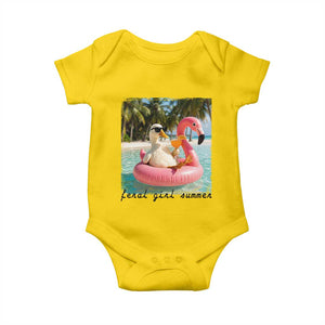 Feral Girl Summer Baby Onesie Silly Goose Summer Beach Meme TS14 Daisy Print Your Wear