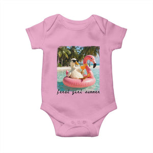 Feral Girl Summer Baby Onesie Silly Goose Summer Beach Meme TS14 Light Pink Print Your Wear