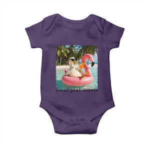 Feral Girl Summer Baby Onesie Silly Goose Summer Beach Meme TS14 Purple Print Your Wear