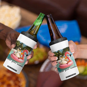 Feral Girl Summer 4 in 1 Can Cooler Tumbler Silly Goose Summer Beach Meme TS14 Print Your Wear