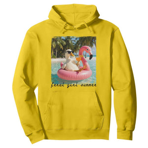 Feral Girl Summer Hoodie Silly Goose Summer Beach Meme TS14 Daisy Print Your Wear