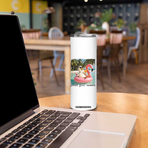 Feral Girl Summer Skinny Tumbler Silly Goose Summer Beach Meme TS14 Print Your Wear