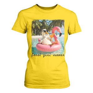 Feral Girl Summer T Shirt For Women Silly Goose Summer Beach Meme TS14 Daisy Print Your Wear