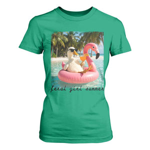 Feral Girl Summer T Shirt For Women Silly Goose Summer Beach Meme TS14 Irish Green Print Your Wear