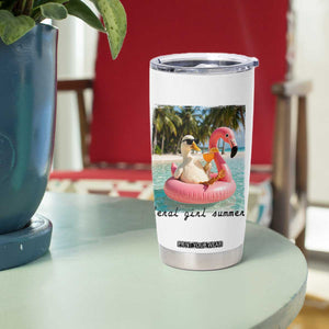 Feral Girl Summer Tumbler Cup Silly Goose Summer Beach Meme TS14 Print Your Wear