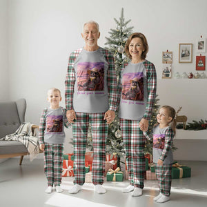 Feral Girl Summer Plaid Pajama Set Funny Raccoon Summer Beach Meme TS14 Christmas Plaid Print Your Wear