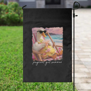 Pregnant Girl Summer Garden Flag Silly Goose Mom Baby Announcement TS14 Print Your Wear