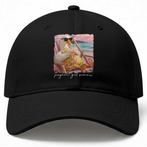 Pregnant Girl Summer Baseball Cap Silly Goose Mom Baby Announcement TS14 Print Your Wear