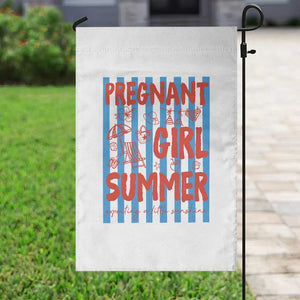 Pregnant Girl Summer Garden Flag Funny Beach Pregnancy Announcement TS14 Print Your Wear