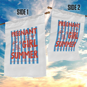 Pregnant Girl Summer Garden Flag Funny Beach Pregnancy Announcement TS14 Print Your Wear