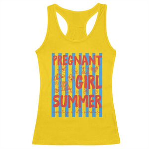 Pregnant Girl Summer Racerback Tank Top Funny Beach Pregnancy Announcement TS14 Daisy Print Your Wear