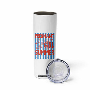 Pregnant Girl Summer Skinny Tumbler Funny Beach Pregnancy Announcement TS14 Print Your Wear