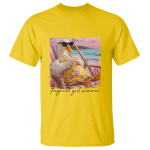 Pregnant Girl Summer Goose Mom T Shirt Funny Pregnancy Announcement TS14 Daisy Print Your Wear