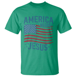 America Needs Jesus T Shirt 4th of July Christian TS14 Irish Green Print Your Wear