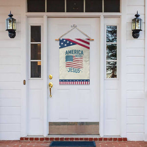 America Needs Jesus Patriotic Garden Flag 4th of July Christian TS14 Print Your Wear