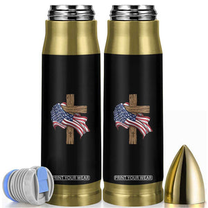 God Bless America 250 Years Bullet Tumbler 4th of July Christian Jesus TS14 Black Print Your Wear