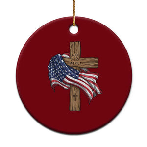 God Bless America 250 Years Ceramic Ornament 4th of July Christian Jesus TS14 1pc Red Print Your Wear