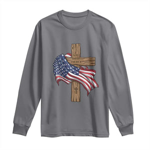 God Bless America 250 Years Long Sleeve Shirt 4th of July Christian Jesus TS14 Charcoal Print Your Wear