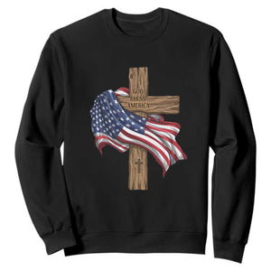 God Bless America 250 Years Sweatshirt 4th of July Christian Jesus TS14 Black Print Your Wear