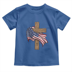 God Bless America 250 Years Toddler T Shirt 4th of July Christian Jesus TS14 Royal Blue Print Your Wear