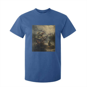 Weird Bass Fish Playing Bass Guitar T Shirt For Kid Funny Cursed Meme TS14 Royal Blue Print Your Wear