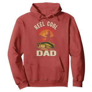 Funny Fishing Dad Hoodie Reel Cool Dad TS14 Red Print Your Wear