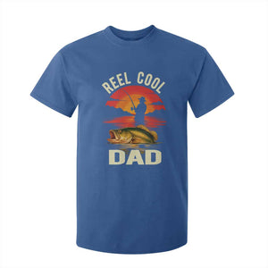 Funny Fishing Dad T Shirt For Kid Reel Cool Dad TS14 Royal Blue Print Your Wear