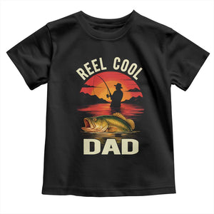 Funny Fishing Dad Toddler T Shirt Reel Cool Dad TS14 Black Print Your Wear