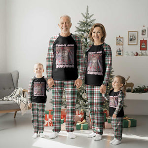 Tummy Ache Survivor Plaid Pajama Set Funny Cute Cat Meme TS14 Christmas Plaid Print Your Wear