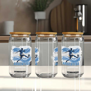 Argentina Soccer Fan Argentinian Flag Patriotic Sports Glass Can TS14 Print Your Wear