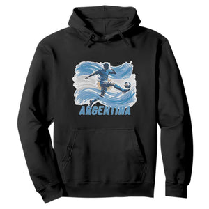 Argentina Soccer Fan Argentinian Flag Patriotic Sports Hoodie TS14 Black Print Your Wear