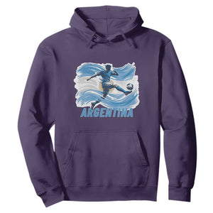 Argentina Soccer Fan Argentinian Flag Patriotic Sports Hoodie TS14 Purple Print Your Wear