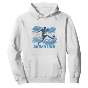 Argentina Soccer Fan Argentinian Flag Patriotic Sports Hoodie TS14 White Print Your Wear