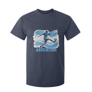 Argentina Soccer Fan Argentinian Flag Patriotic Sports T Shirt For Kid TS14 Navy Print Your Wear